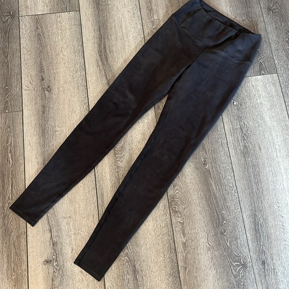 Aritzia Wilfred Free suede Daria pants brown olive small - Picture 2 of 5